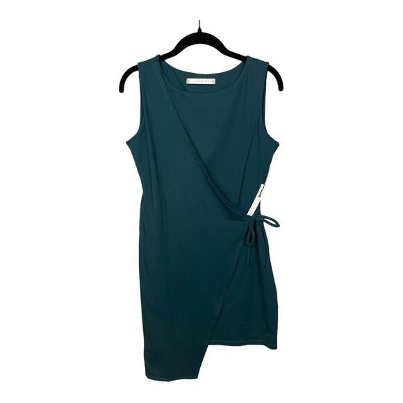 Susana Monaco Sleeveless Wrap Dress in Pine Needle Green Size M NWT - Picture 2 of 8